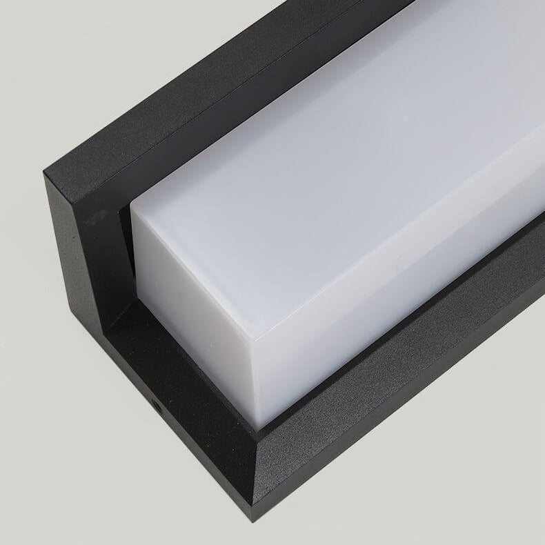 Moderne LED Sensor Buitenlamp | Waterdichte Rechthoekige Wandlamp Met Bewegingssensor