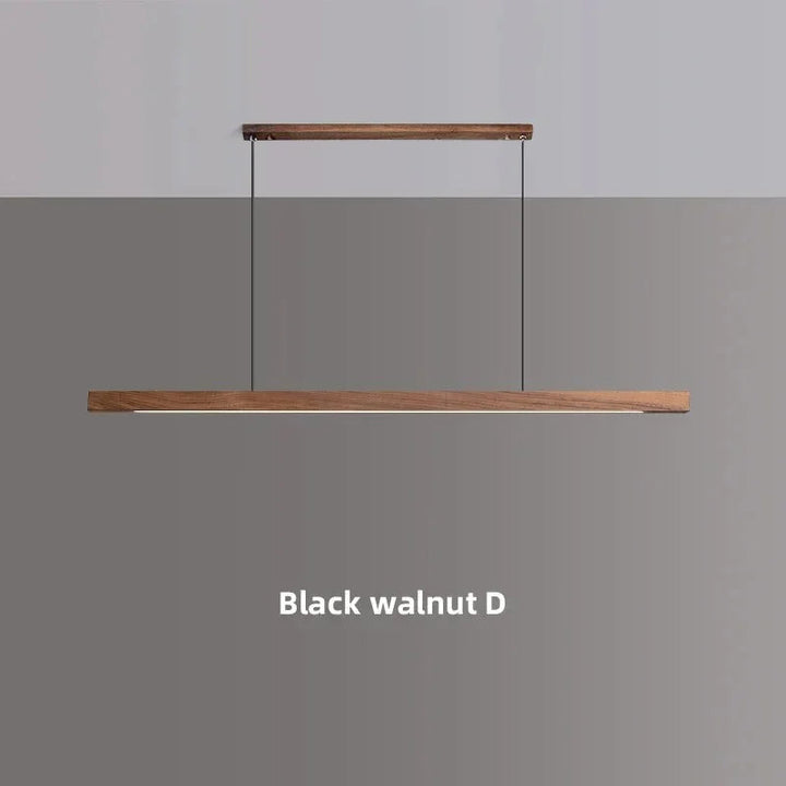 Hanglamp Hout LED Lineair Dimbaar 80cm 120cm 150cm Eettafel Keuken Woonkamer | Sansoti