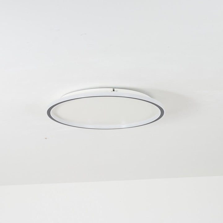 Quasso Moderne Ronde Plafondlamp Wit/Zwart. Woonkamer