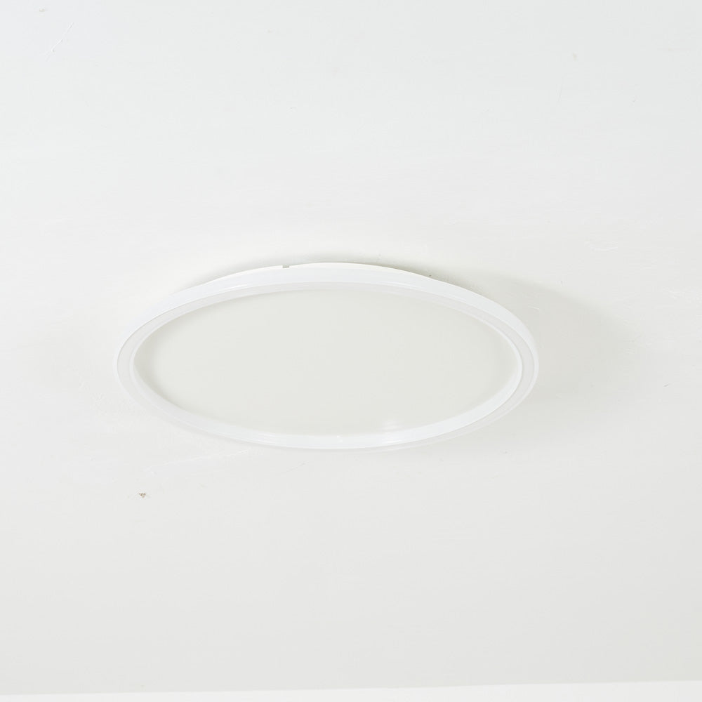 Quasso Moderne Ronde Plafondlamp Wit/Zwart. Woonkamer