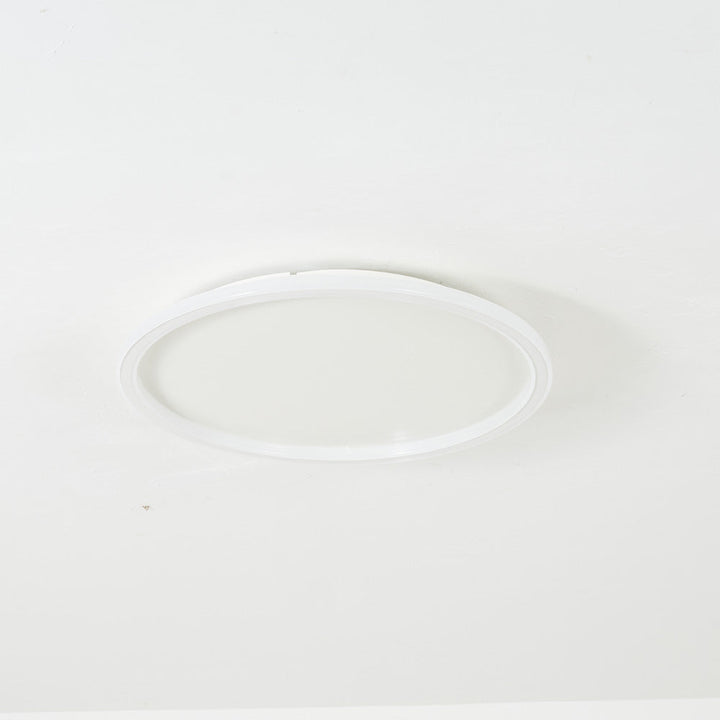 Quasso Moderne Ronde Plafondlamp Wit/Zwart. Woonkamer