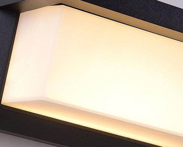 Moderne LED Sensor Buitenlamp | Waterdichte Rechthoekige Wandlamp Met Bewegingssensor