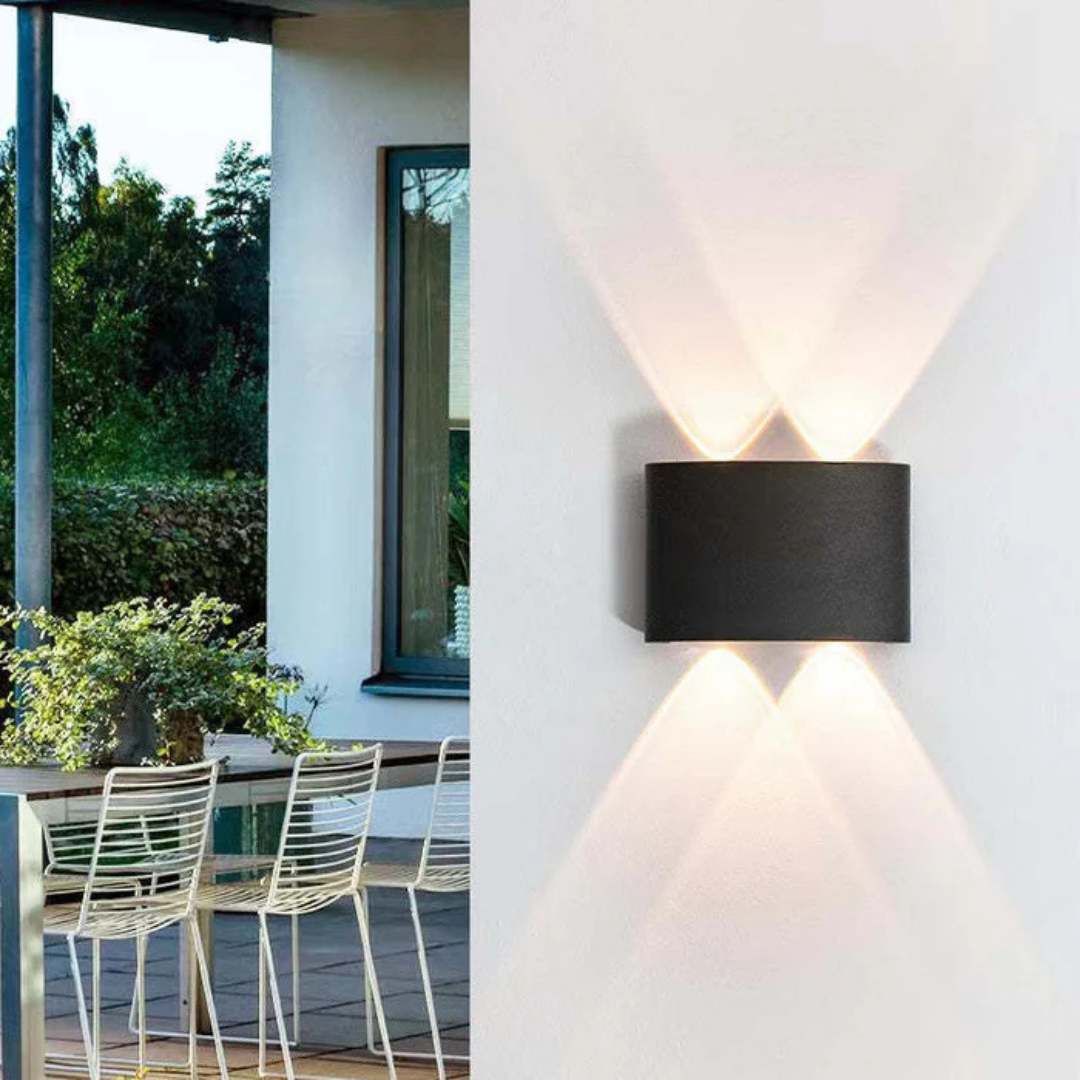 Waterdichte LED buitenwandlamp met warm wit licht