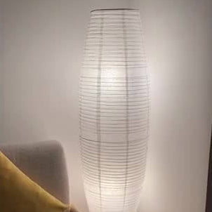 Moderne Japandi Vloerlamp Met Papieren Kappen | Minimalistische Staande Lamp