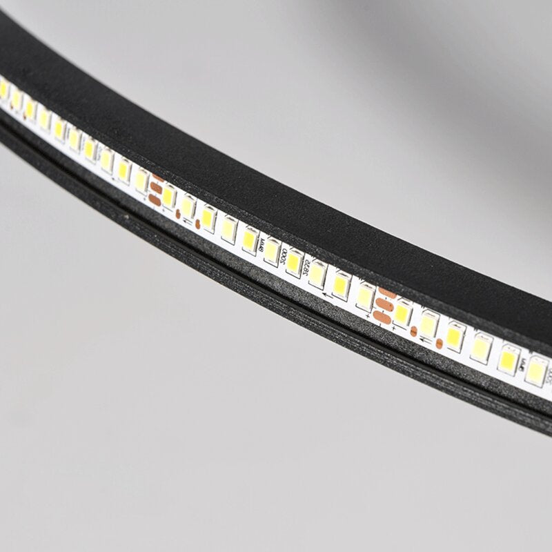 Quasso Moderne Ronde Plafondlamp Wit/Zwart. Woonkamer