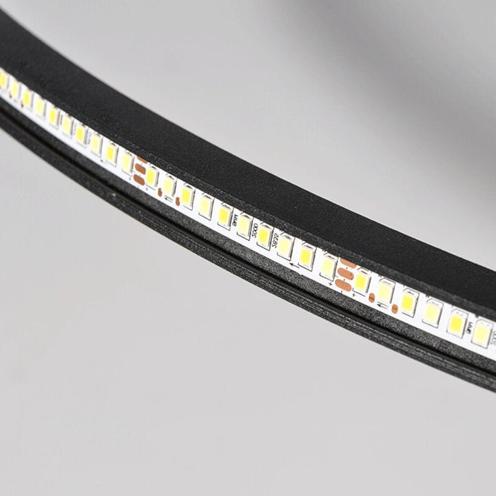 Quasso Moderne Ronde Plafondlamp Wit/Zwart. Woonkamer