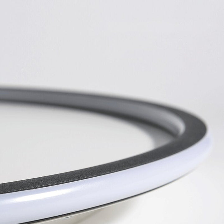 Quasso Moderne Ronde Plafondlamp Wit/Zwart. Woonkamer