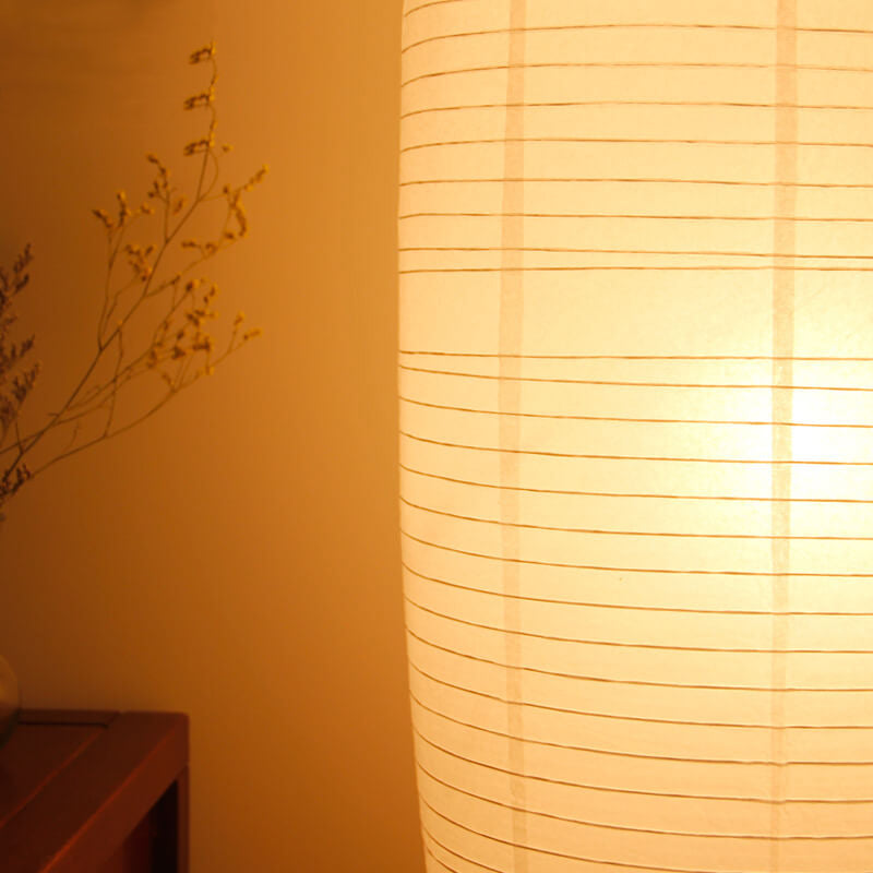 Moderne Japandi Vloerlamp Met Papieren Kappen | Minimalistische Staande Lamp