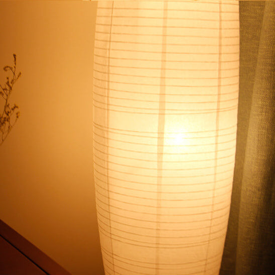 Moderne Japandi Vloerlamp Met Papieren Kappen | Minimalistische Staande Lamp