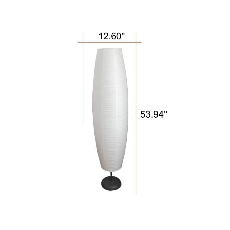 Moderne Japandi Vloerlamp Met Papieren Kappen | Minimalistische Staande Lamp
