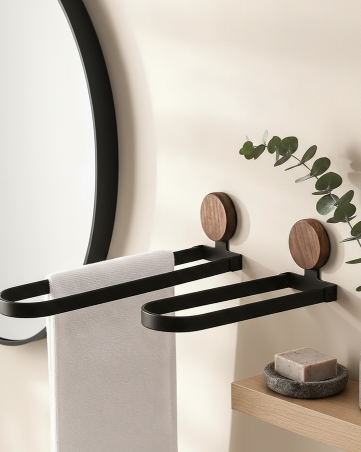 RVS Handdoekrek – Wandbevestiging, Opvouwbaar Ontwerp
