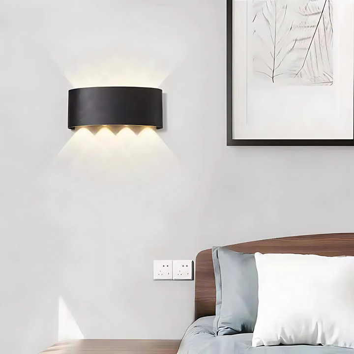Waterdichte LED buitenwandlamp met warm wit licht