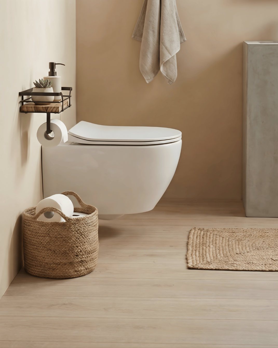 Wand Toiletrolhouder – Toiletpapierhouder met Opbergruimte