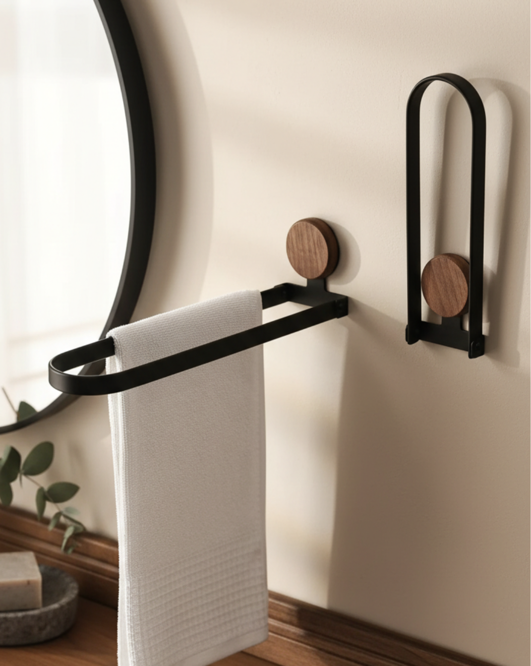 RVS Handdoekrek – Wandbevestiging, Opvouwbaar Ontwerp