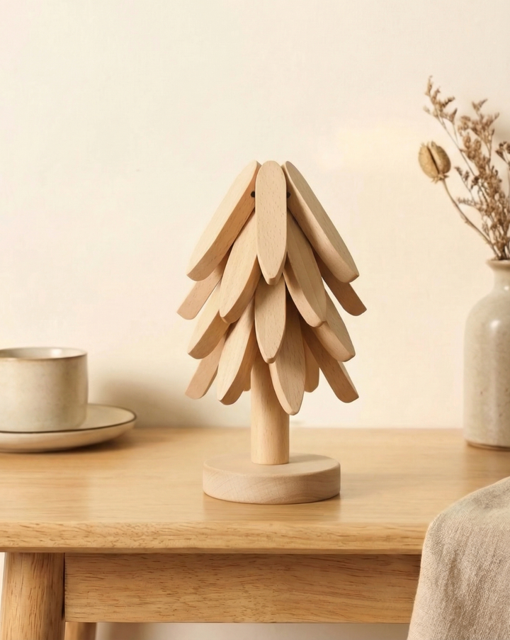 Massief Houten Onderzetters Set