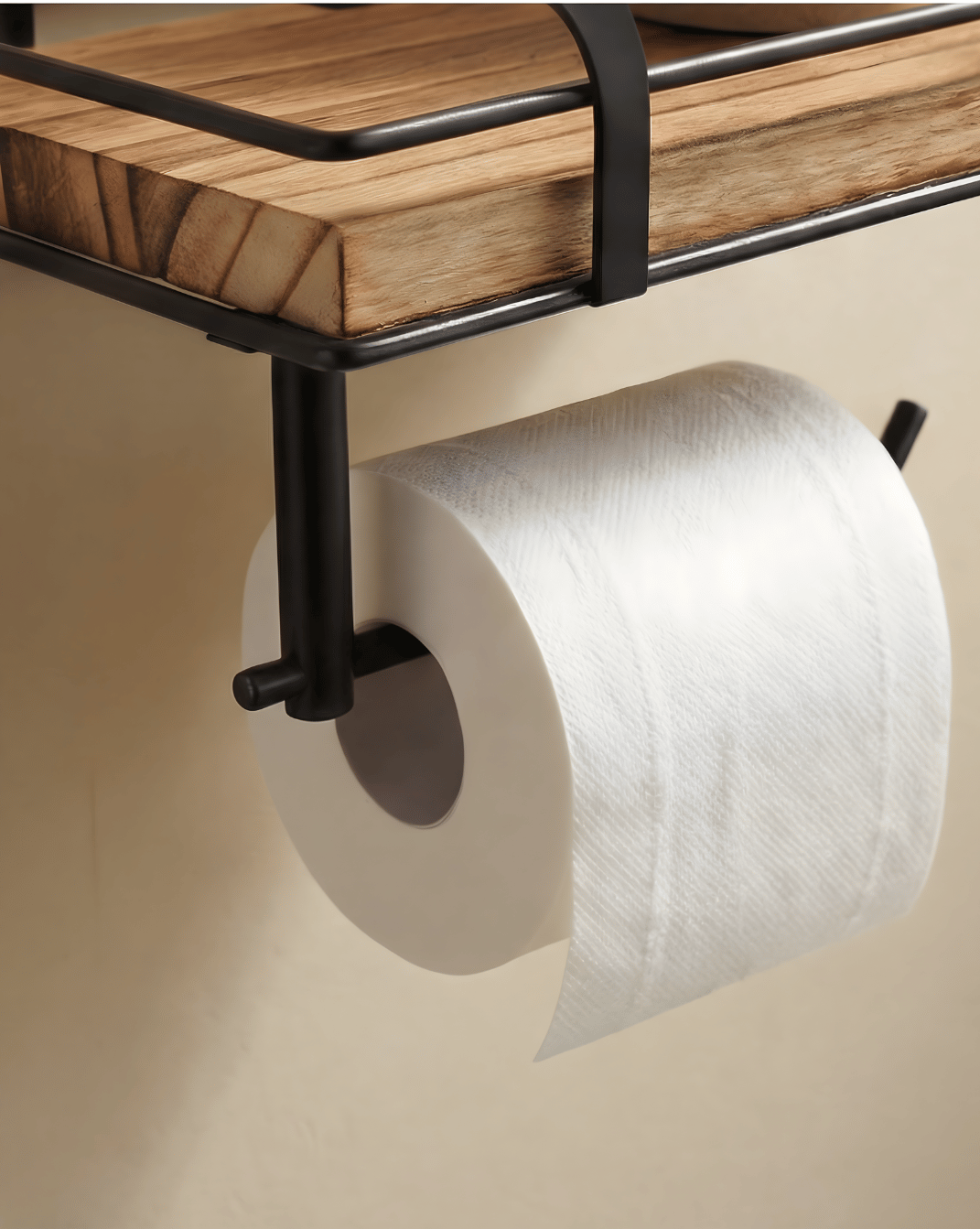 Wand Toiletrolhouder – Toiletpapierhouder met Opbergruimte