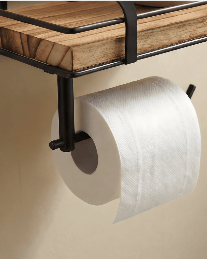 Wand Toiletrolhouder – Toiletpapierhouder met Opbergruimte