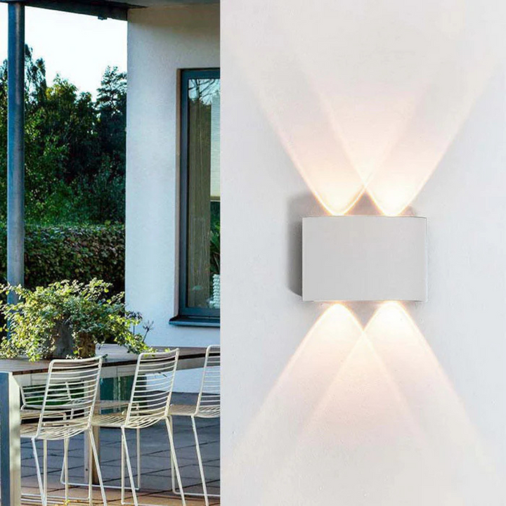 Waterdichte LED buitenwandlamp met warm wit licht
