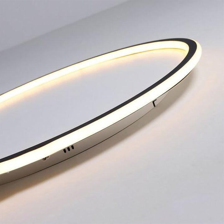 Quasso Moderne Ronde Plafondlamp Wit/Zwart. Woonkamer