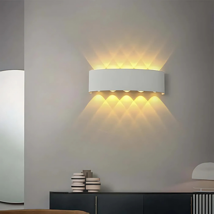 Waterdichte LED buitenwandlamp met warm wit licht