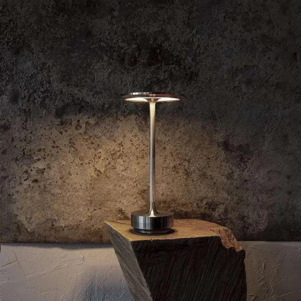 Stijlvolle Draadloze Tafellamp met Touch Dimmer en Oplaadbare Batterij