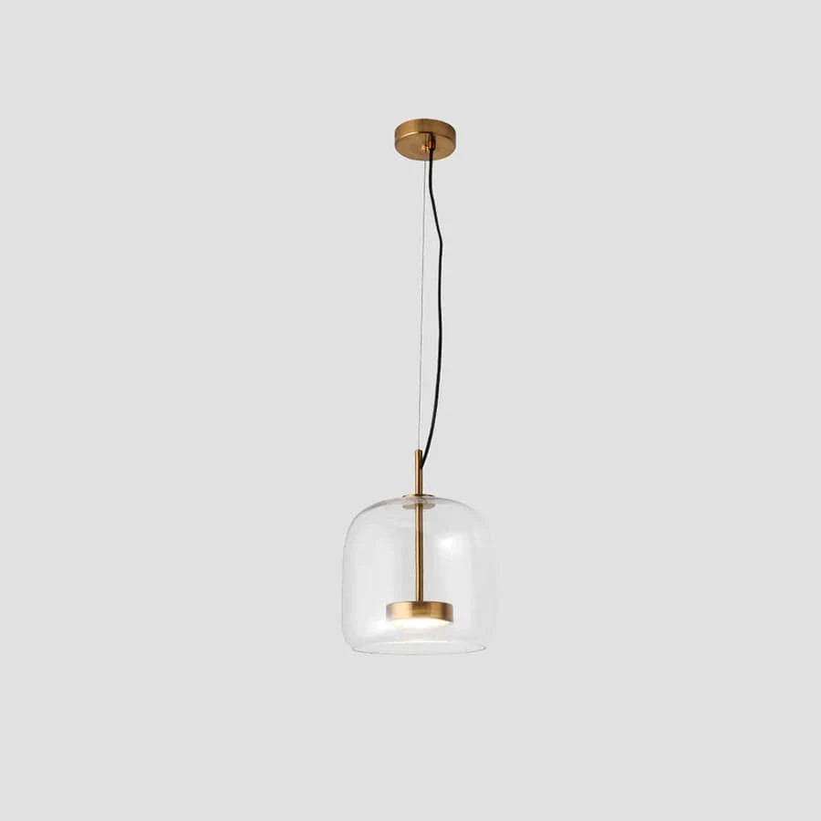 AuraLuxe™ glazen retro hanglamp met LED