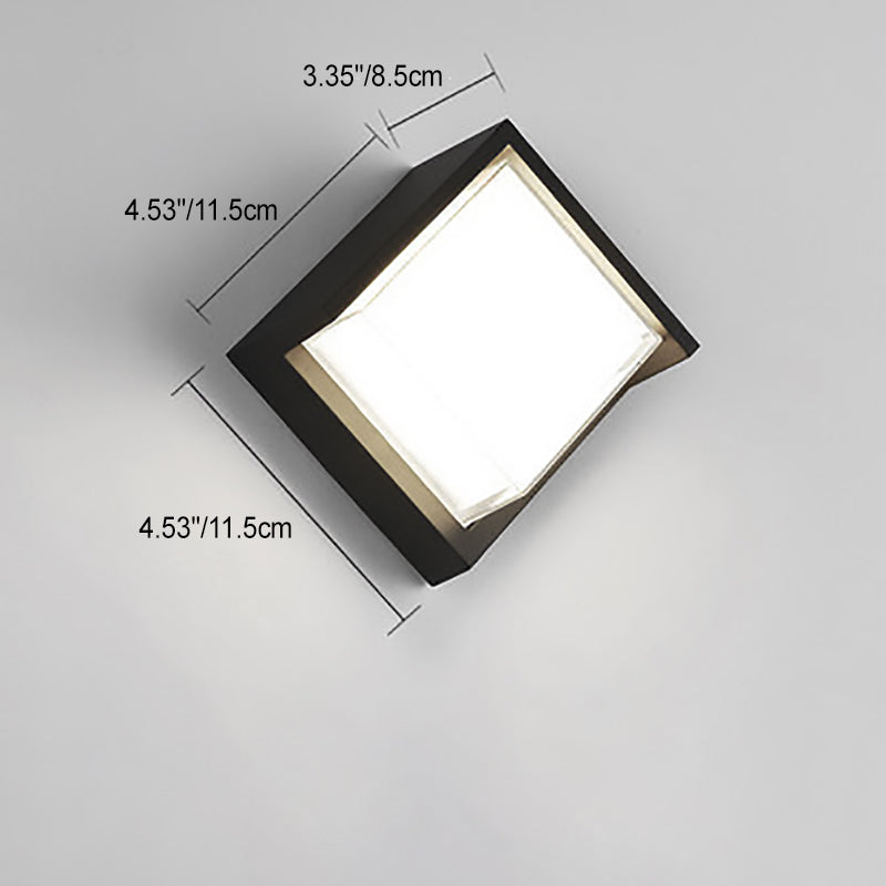 Minimalistische Buiten LED Wandlamp – Rond of Vierkant, Klein of Groot
