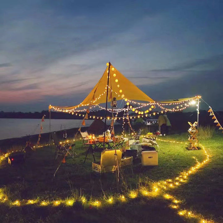 Retro LED String Light – Zwart/Rood – (10–100 LED’s)