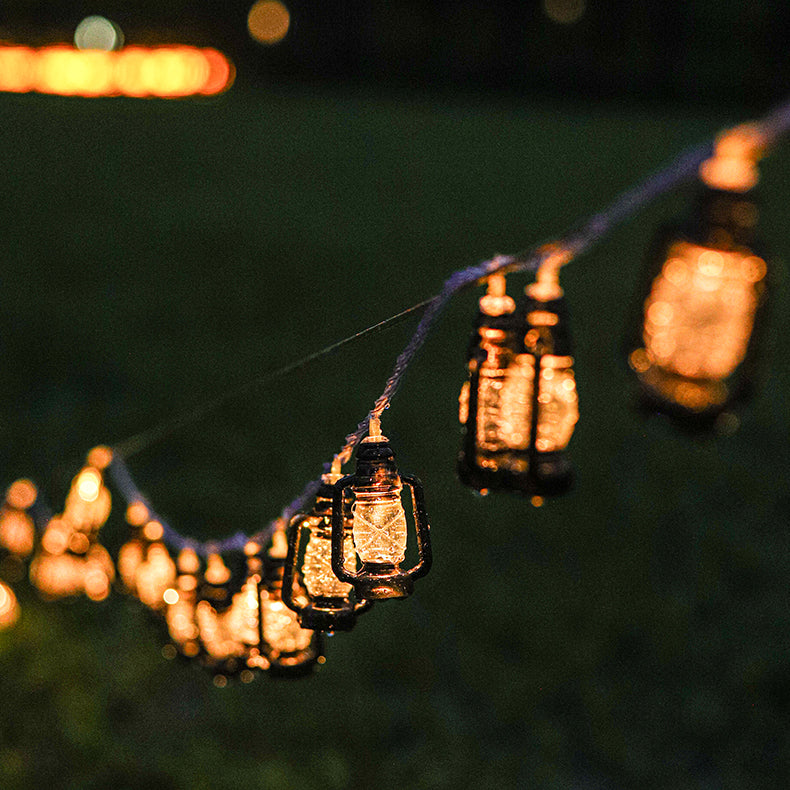 Retro LED String Light – Zwart/Rood – (10–100 LED’s)