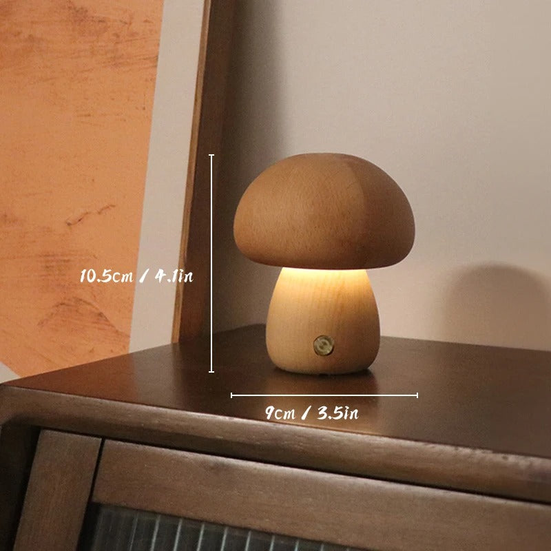 CozyGlow™ oplaadbare paddenstoellamp met touchbediening