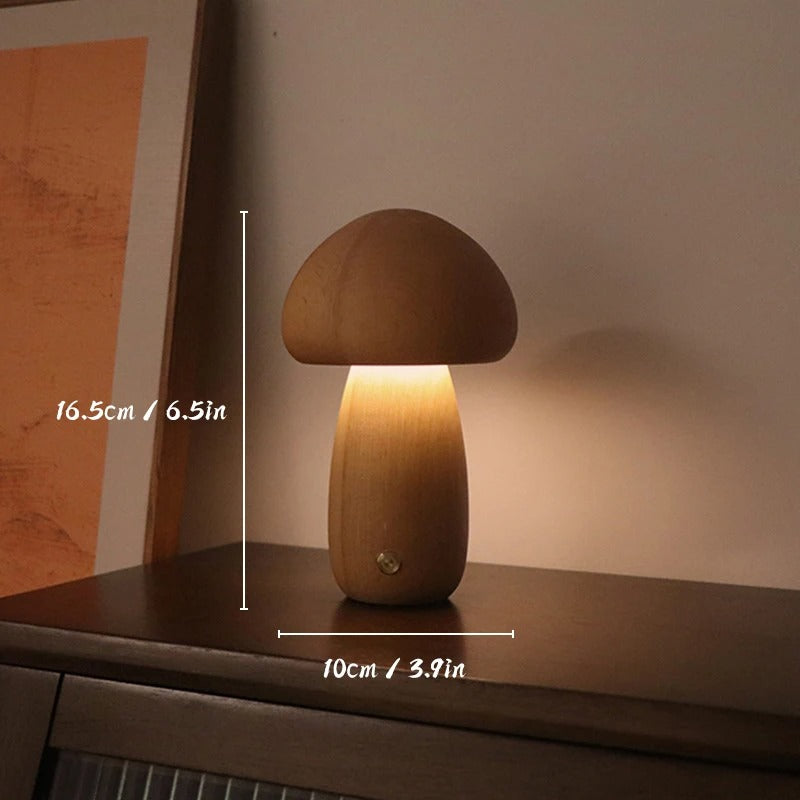 CozyGlow™ oplaadbare paddenstoellamp met touchbediening
