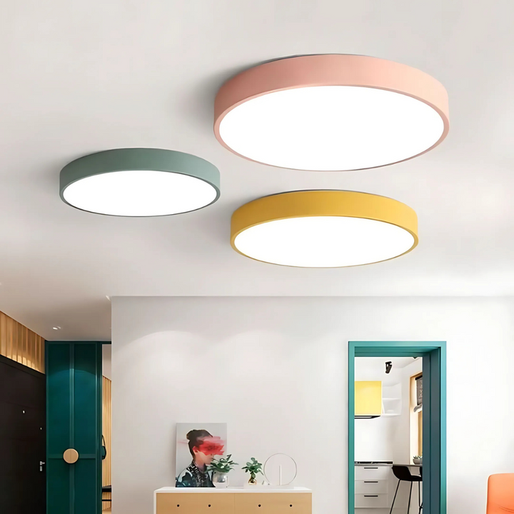 LED Plafondlamp met Scandinavisch Design van Hout & Acryl