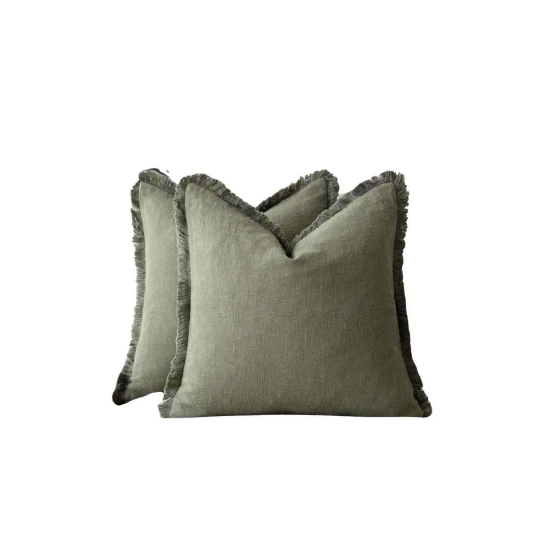 Decoratieve Katoen Linnen Kussenslopen Luxe Woonaccessoire Set van 2