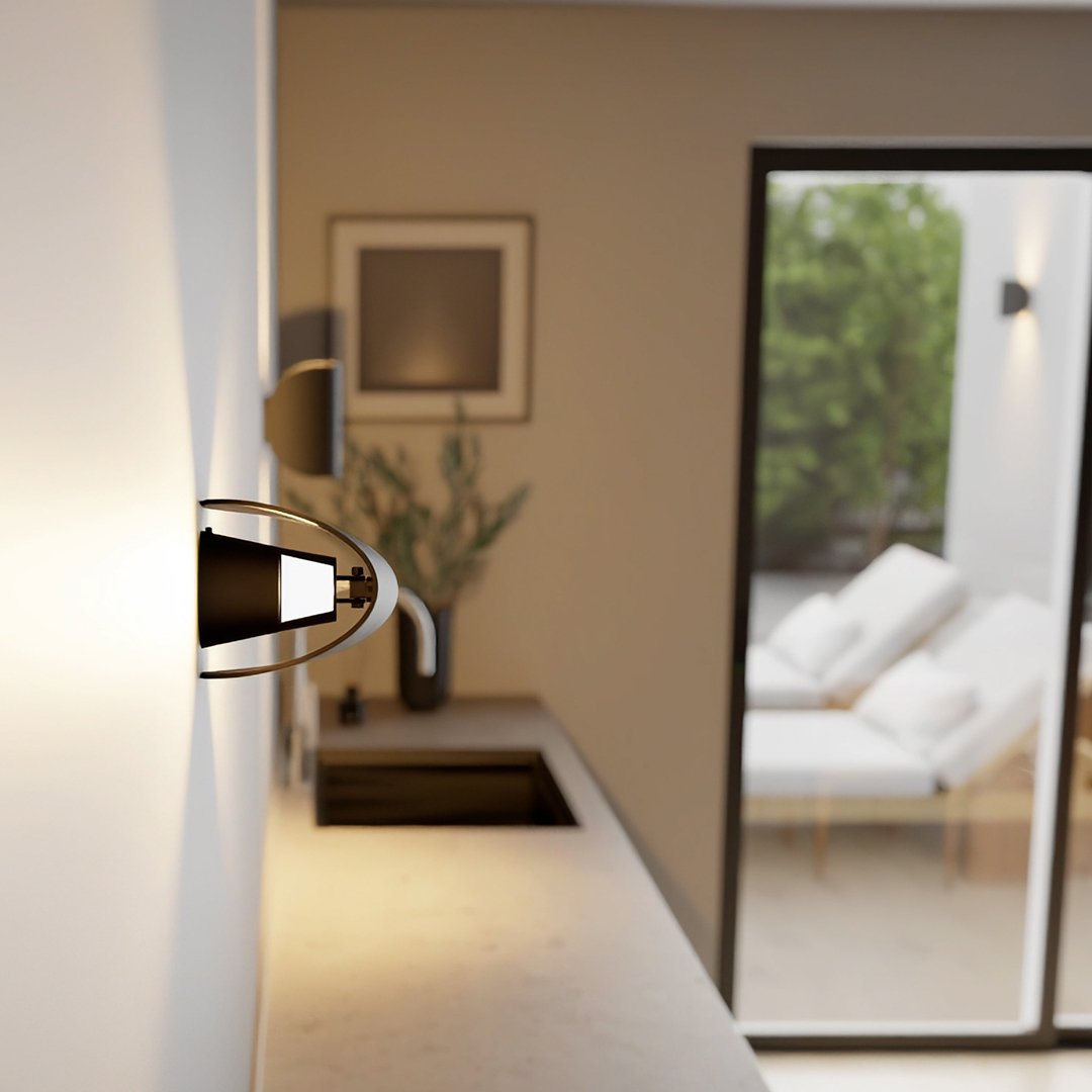Draaibare LED Wandlamp voor Flexibele Verlichting Binnen & Buiten