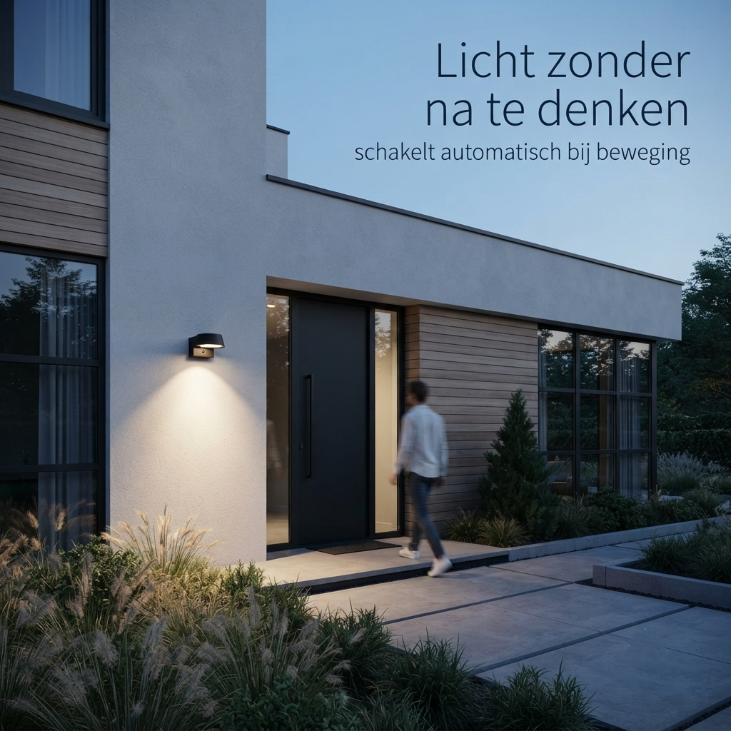 OLIVIA - Krachtige Oplaadbare Solar Wandlamp Met Bewegingssensor en 3 standen