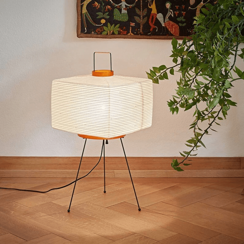 AuraGlow™ Japandi vloerlamp van rijstpapier – Akari-stijl