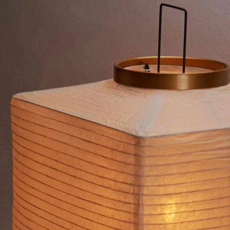 AuraGlow™ Japandi vloerlamp van rijstpapier – Akari-stijl