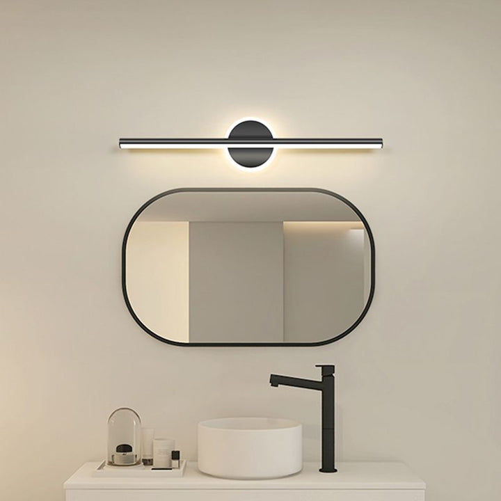 Moderne LED wandlamp in zwart-goud met stijlvolle verlichting