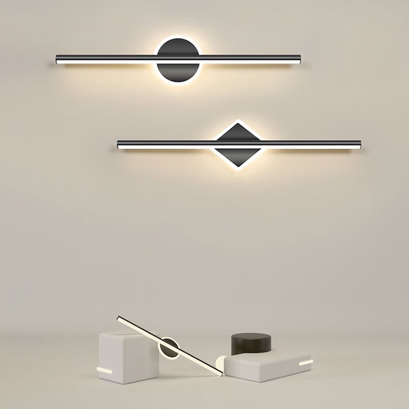 Moderne LED wandlamp in zwart-goud met stijlvolle verlichting
