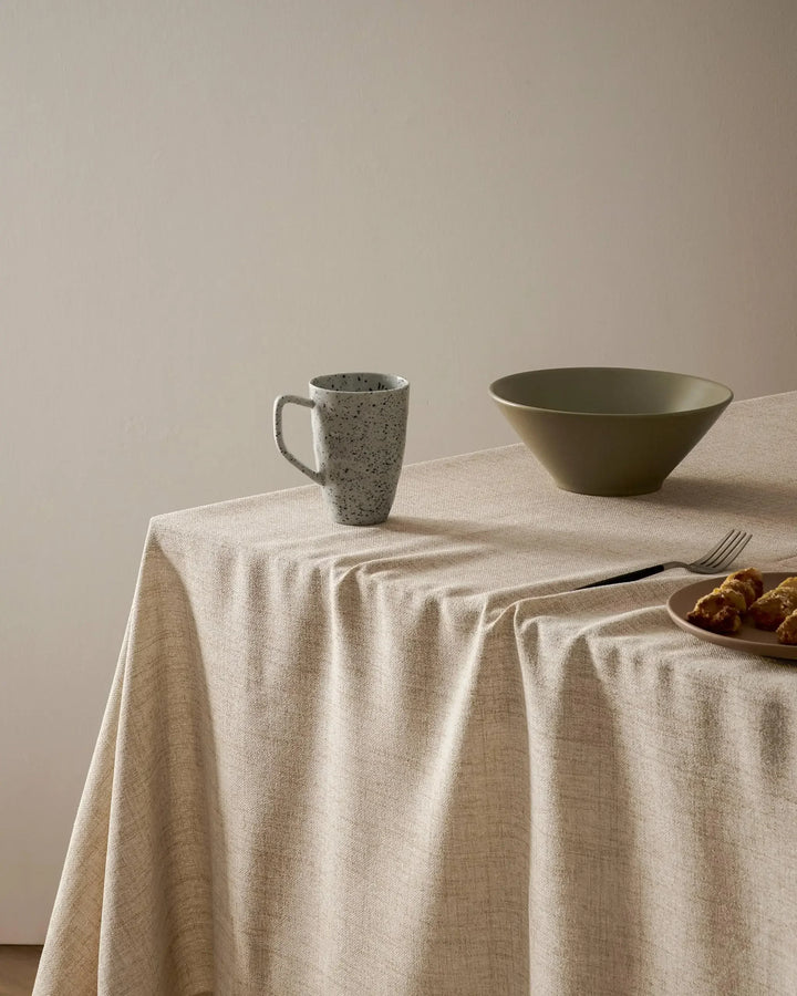 Boho Linen Tablecloth for Rectangle Tables, Washable French Table Cover for Party, Indoor, Outdoor Kitchen Dining Table