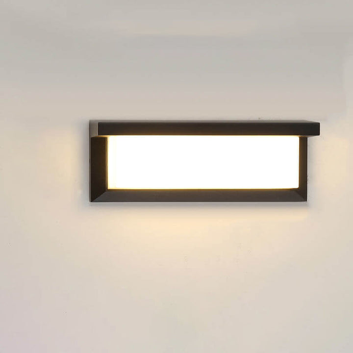Moderne LED Sensor Buitenlamp | Waterdichte Rechthoekige Wandlamp Met Bewegingssensor