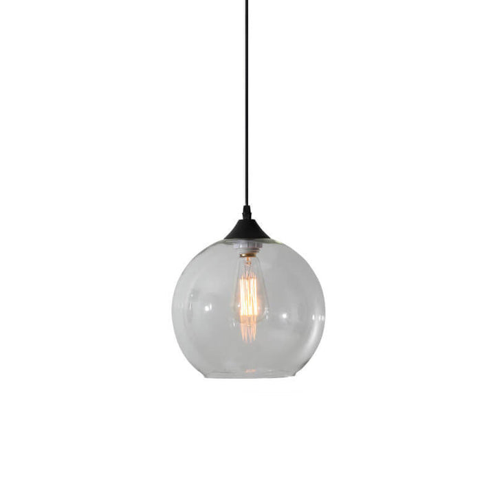 Moderne Glazen Hanglamp in Meerdere Kleuren met Bolvormig Design
