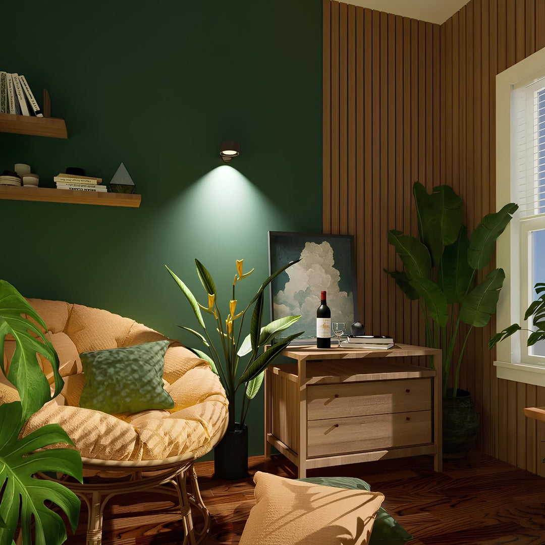 Multifunctionele Draadloze Wandlamp Oplaadbaar & Dimbaar met 360° Rotatie