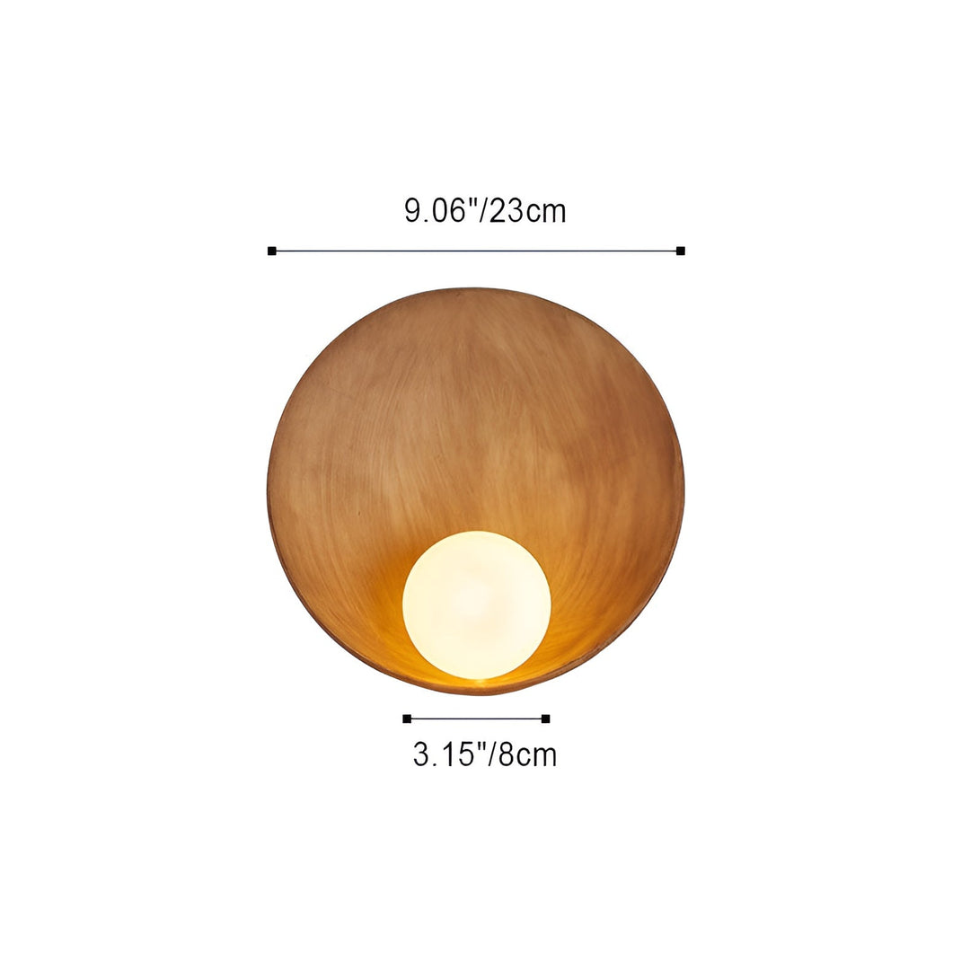 Japandi Wandlamp met Melkglas en Hout voor Warme Sfeerverlichting