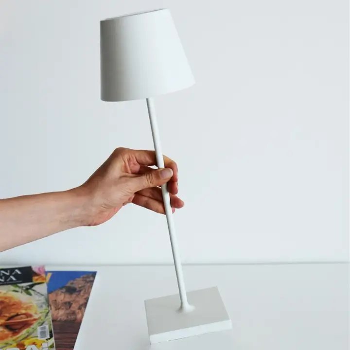 Oplaadbare Tafellamp met Touch-Dimmer IP54 Waterdicht Draadloos LED-Licht Buiten & Binnen 3 Lichtstanden voor Terras Restaurant Balkon | Sansoti