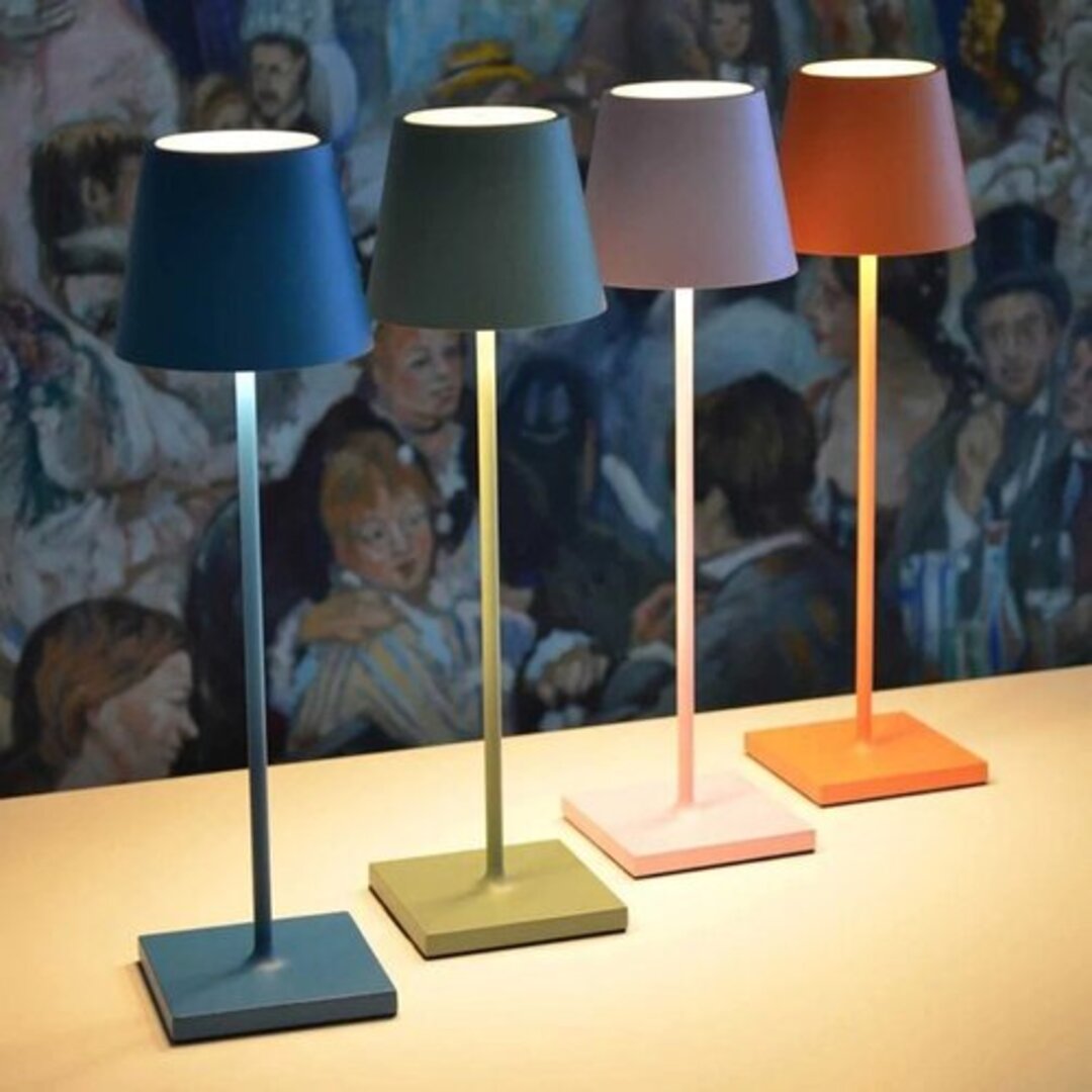 Oplaadbare Tafellamp met Touch-Dimmer IP54 Waterdicht Draadloos LED-Licht Buiten & Binnen 3 Lichtstanden voor Terras Restaurant Balkon | Sansoti