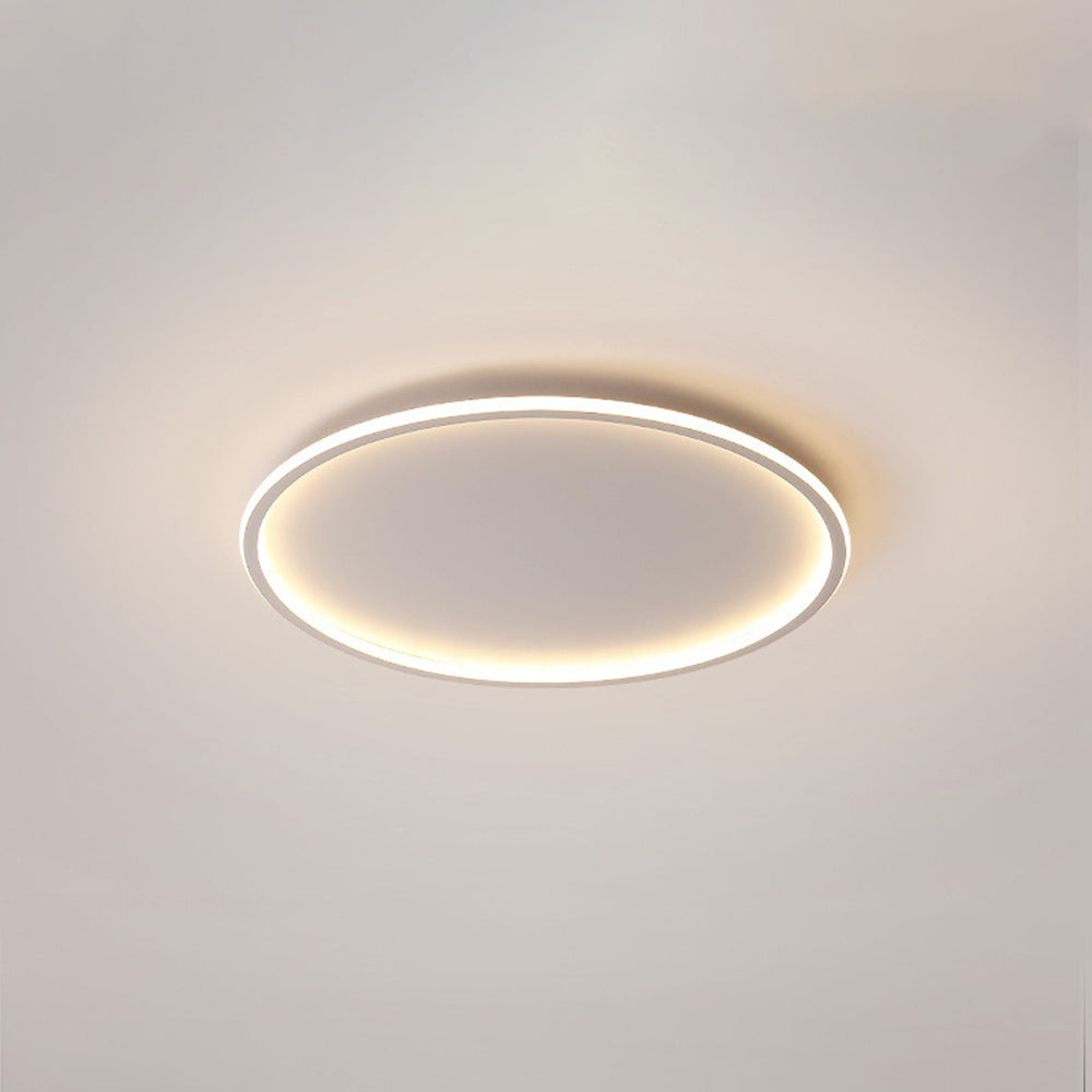 Quasso Moderne Ronde Plafondlamp Wit/Zwart. Woonkamer