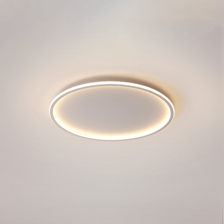 Quasso Moderne Ronde Plafondlamp Wit/Zwart. Woonkamer