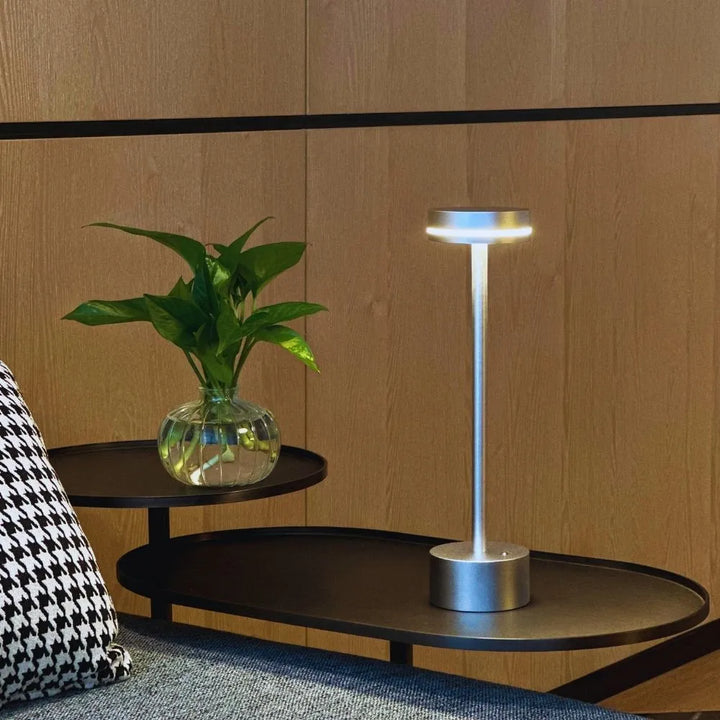 Stijlvolle draadloze tafellamp met 3 lichtkleuren en dimfunctie
