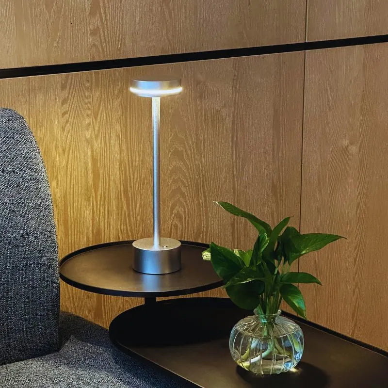 Stijlvolle draadloze tafellamp met 3 lichtkleuren en dimfunctie